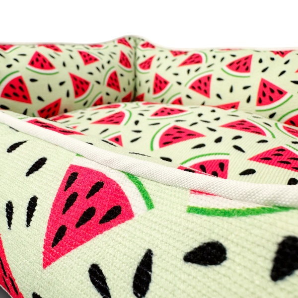 Melon-Tastic Corduroy Luxury Dog Bed